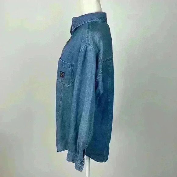 Route 66 Light Blue Vintage Cotton Jacket Size M - Picture 4 of 10